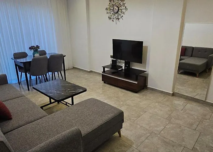Apartament Turkuaz Sitesi 2 Odali Esyali Ve Havuzlu Manzarali Kisi Fiyati Degil Fiyati *